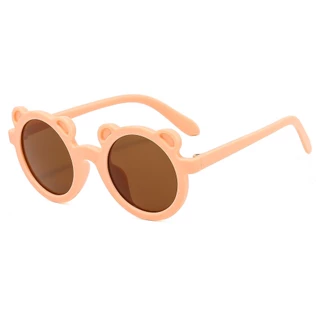 แว่นกันแดดเด็ก ทรงกลม สีทึบ สีน่ารัก พร้อมส่ง