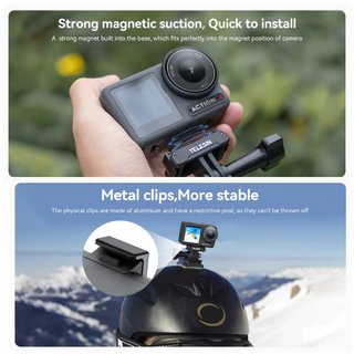 Telesin DJI Osmo360 / Action 6 / 5Pro / 4 / 3 Magnetic Two-claw Adapter