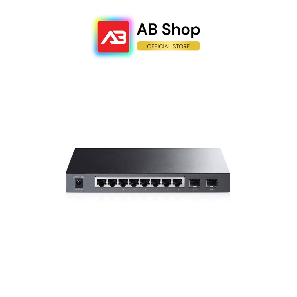 TP-Link JetStream 8-Port Gigabit Smart PoE Switch with 2 SFP Slots รุ่น TL-SG2210P