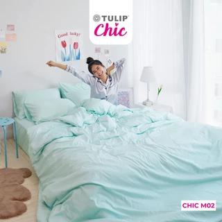 TULIP ชุดเครื่องนอน ผ้าปูที่นอน ผ้านวม รุ่น TULIP CHIC โทนสีเรียบง่าย CHIC M02 สัมผัสนุ่ม สบายสไตล์มินิมอล