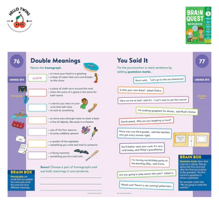 พร้อมส่ง ✅ Brain Quest Workbook (Pre-K – Grade 6) – หนังสือแบบฝึกหัดเสริมพัฒนาการ สำหรับเด็ก 4–12 ปี