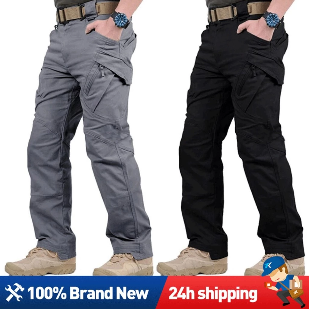 กางเกงคาร์โก้ชาย กางเกงยุทธวิธี Ix9 ผ้ายืด กันละอองน้ำ Tactical pants กางเกงเดินป่า ใส่ได้ผู้ชายและ