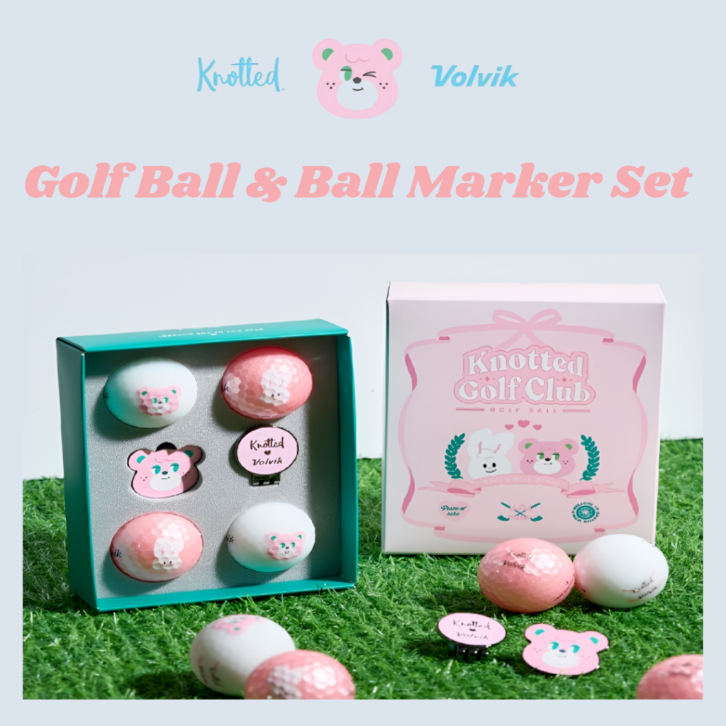 [🚚จัดส่งไว] Notted x Volvik Sugar Bear Golf Ball & Ball Marker Set