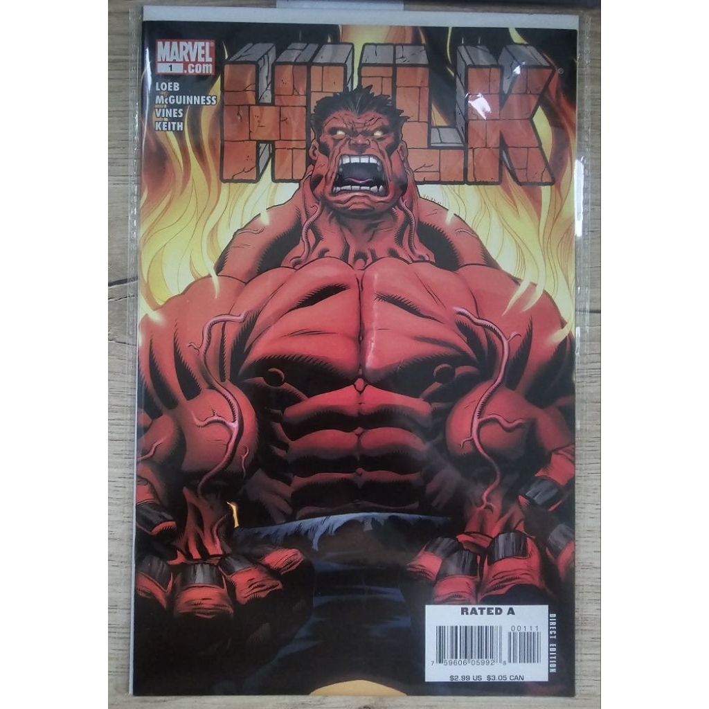 Hulk #1 (2008, Marvel Comics) – 1st Appearance of Red Hulk (General Thaddeus “Thunderbolt” Ross)