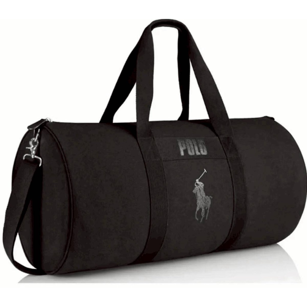 กระเป๋าเดินทาง logo ม้า Daffle bag. สีดำ