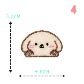 🐰สติ๊กเกอร์ติดเสื้อ ลาย UC1 กระต่าย หมา หมีสุดน่ารัก ขนปุยๆ🐶🐻