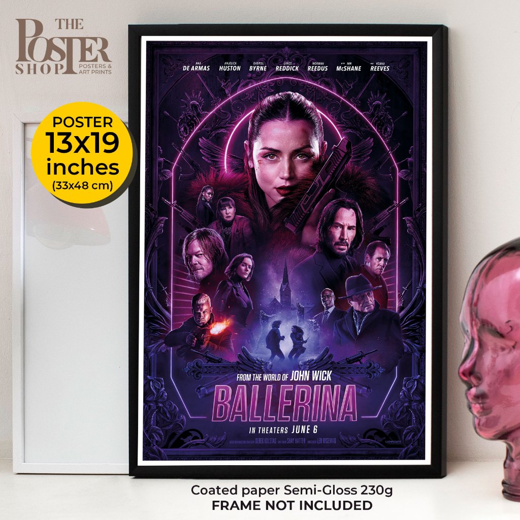 Ballerina Poster, From the World of John Wick ภาพขนาด 13x19 นิ้ว