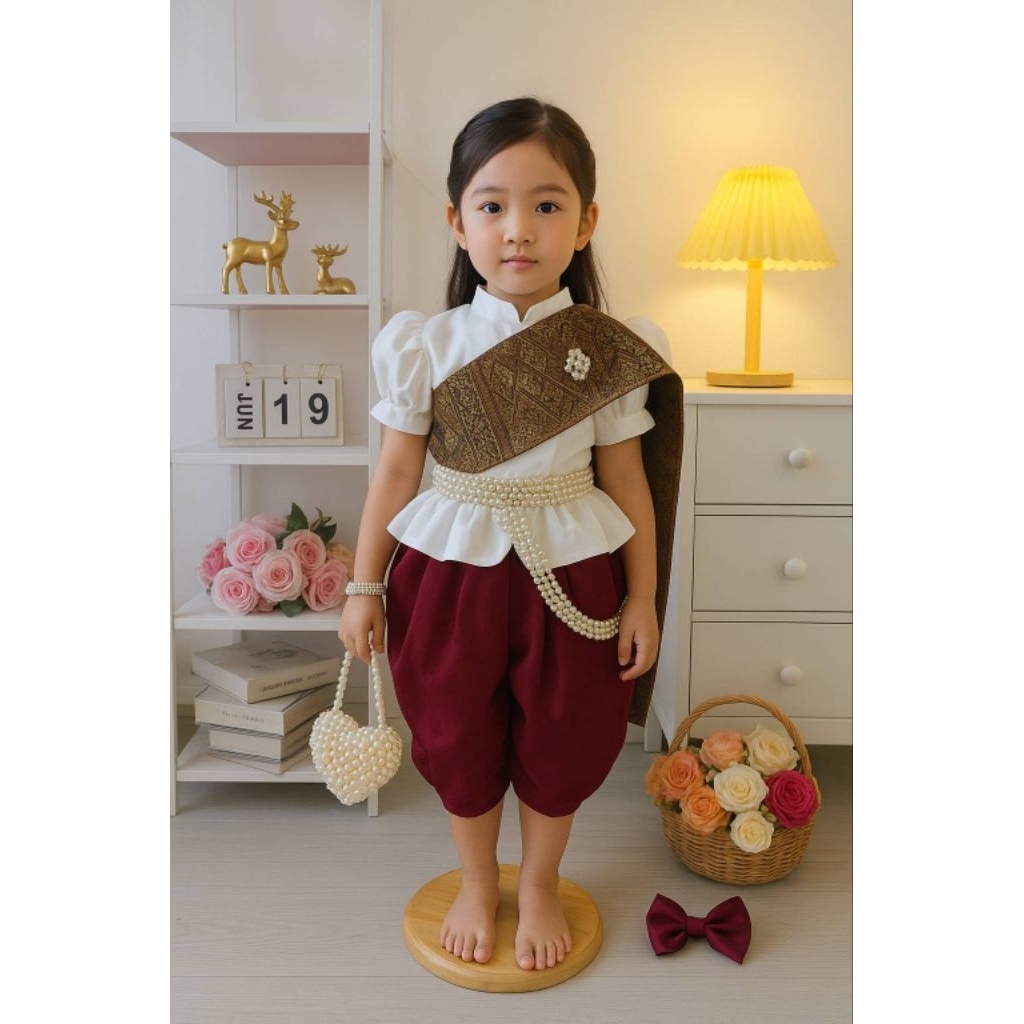 ชุดไทยประยุกต์ ชุดไทยเด็ก✅พร้อมส่ง(KT) - รูปที่ 2