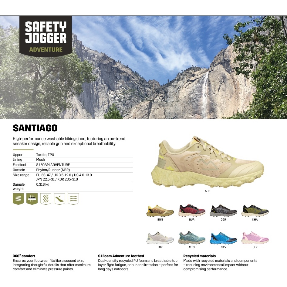 SAFETY JOGGER حذاء رياضي للمشي SANTIAGO — صورة 2