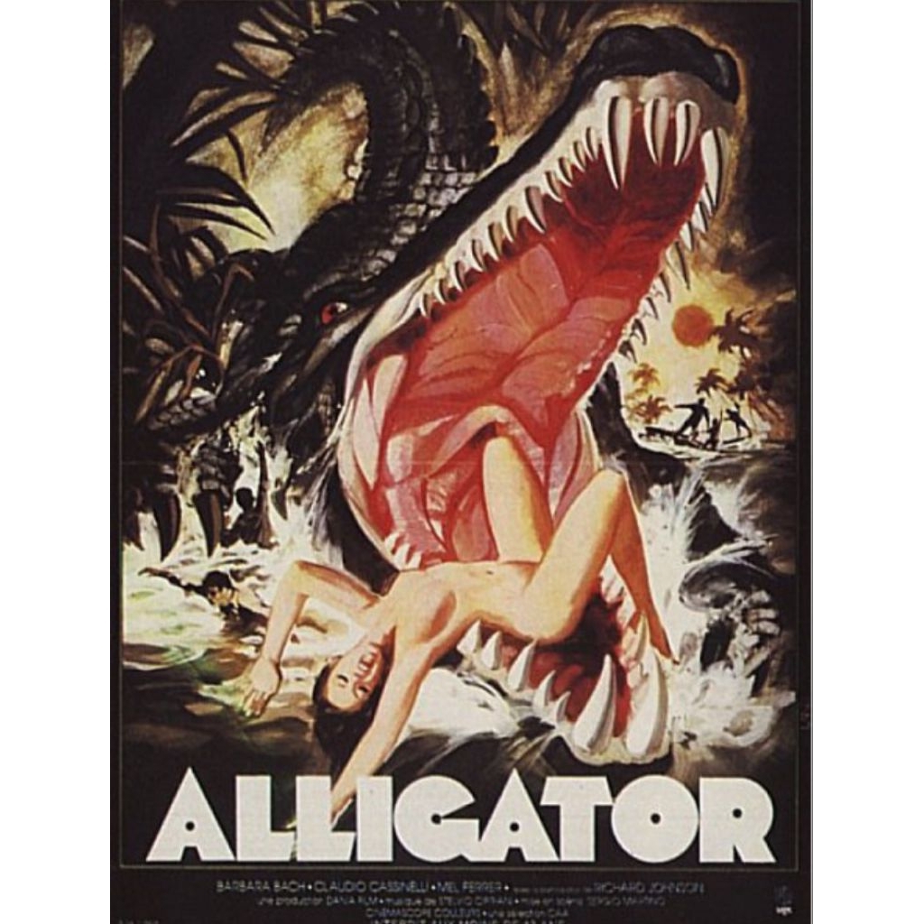 Blu-ray+DVD ปก+สกรีนแผ่น The Great Alligator River / Il fiume del grande caimano (1979) โคตรไอ้เข้
