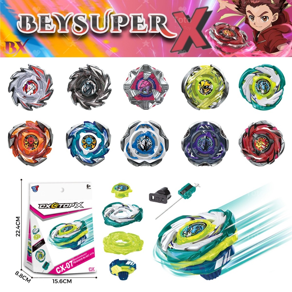 ลูกข่างแข่งขัน BEYSUPERX ความเร็วสูง ชุดครบเซ็ตพร้อมที่ยิง เล่นได้ทุกทีเหมาะสำหรับเป็นของขวัญ ของเล่นเด็กโลหะ