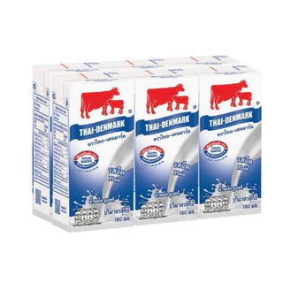 (Exp.14/1/27)ไทยเดนมาร์ค นมวัวแดง UHT 180 ml 1 ลัง 36 กล่อง
