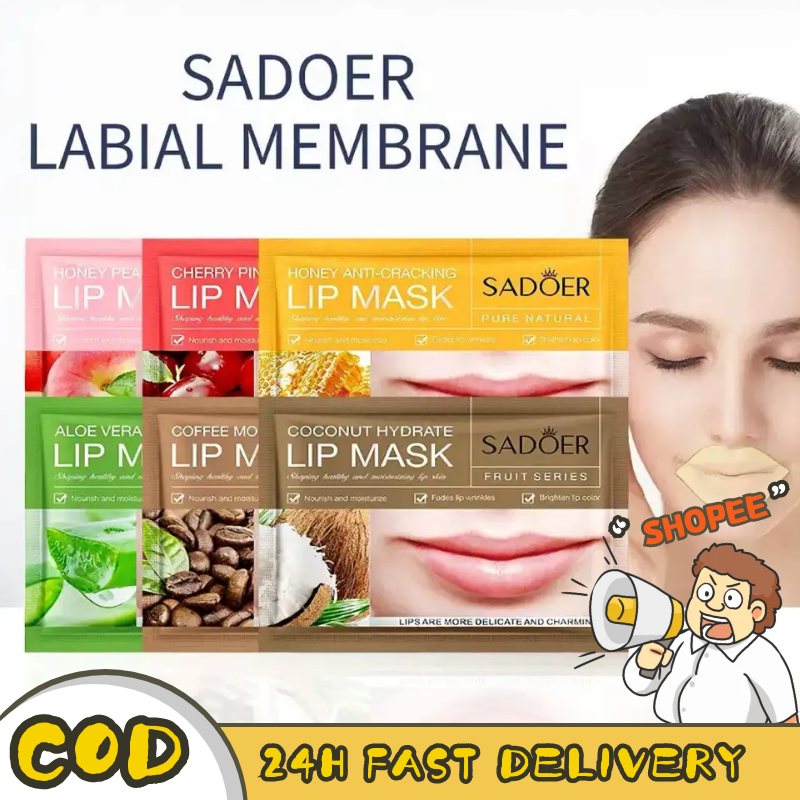 Cay⭐SADOER มาส์กปาก มาส์กบำรุงริมฝีปาก ให้ความชุ่มชื้น ดูสวนอิ่มเอิบ Lip Mask