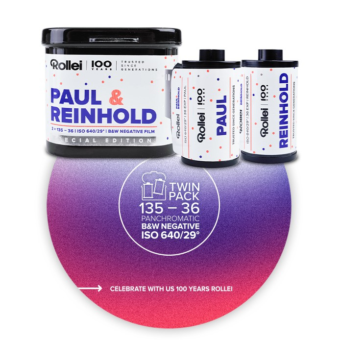 ฟิล์มขาวดำ Rollei Paul & Reinhold 640 35mm 135-36 Limited Black and White Film