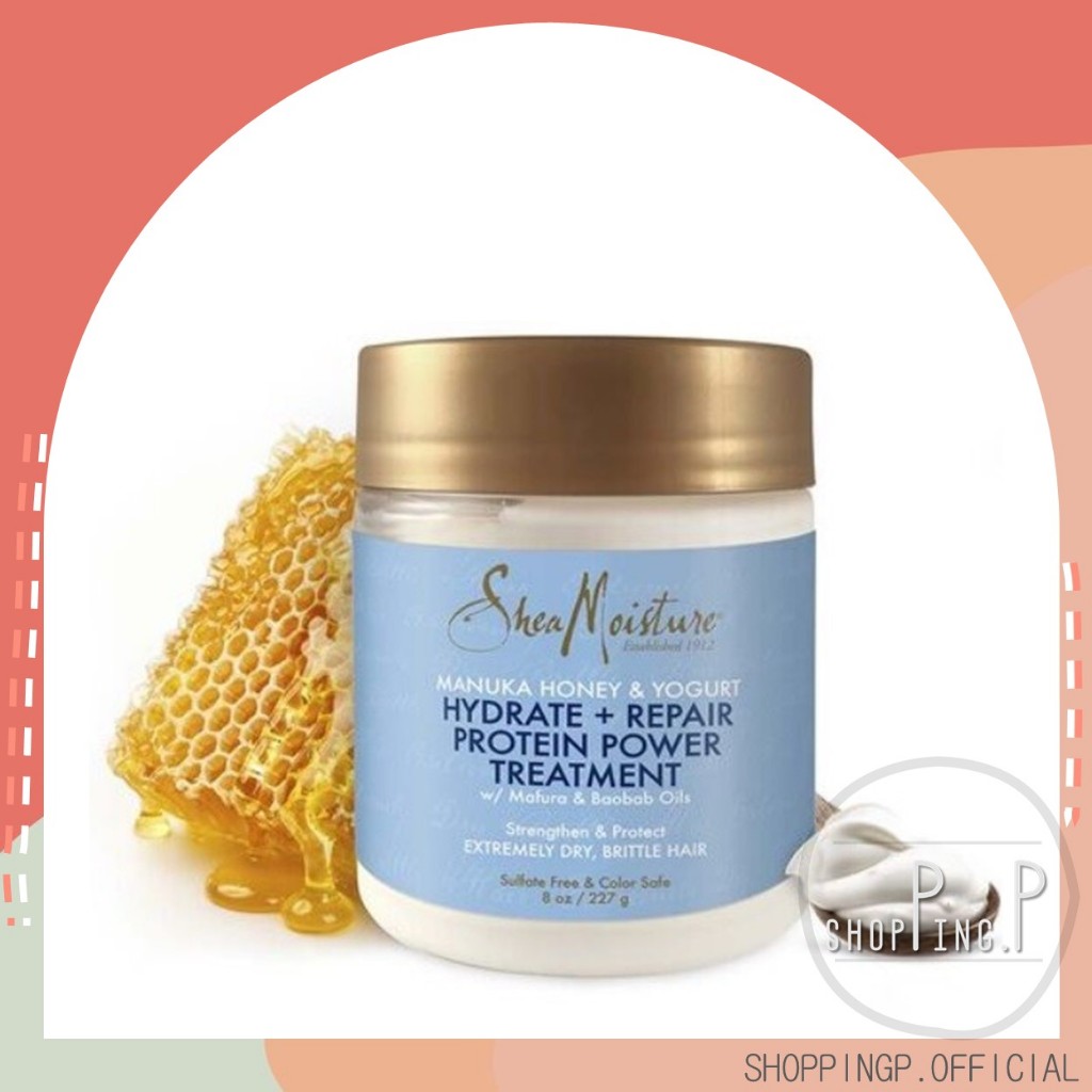 ✳️[แท้ 100%/พร้อมส่ง]✳️ Shea Moisture, Manuka Honey & Yogurt, Hydrate + Repair Protein Power Treatme