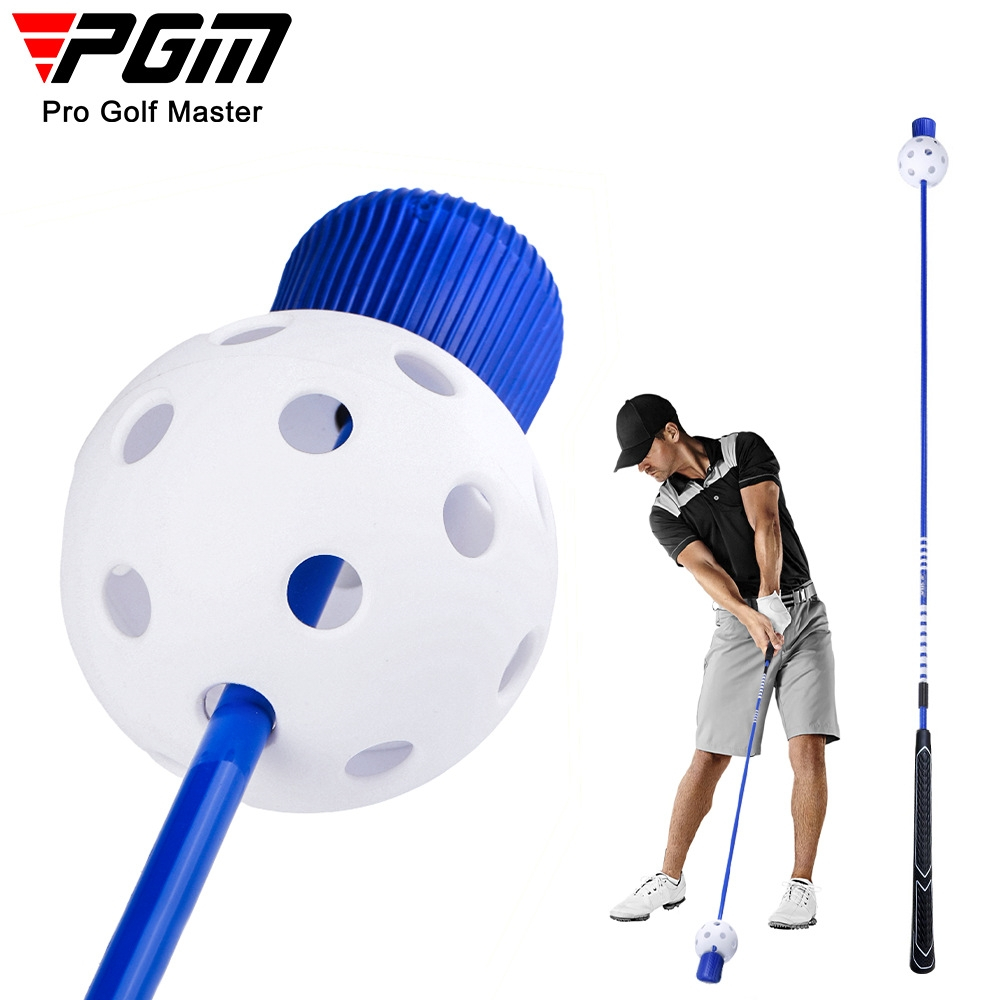 PGM อุปกรณ์พัฒนาวงสวิง สำหรับกีฬากอล์ฟ สีน้ำเงิน ขนาดยาว 120 cm. (HGB024) PGM Golf Swing Training