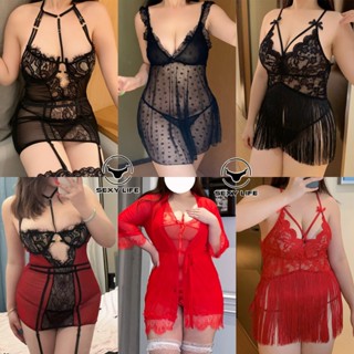 ชุดชั้นในเซ็กซี่  ชุดนินไม่ได้นอน  ไซส์ใหญ่ ลูกไม้ซีทรู เซ็ก…