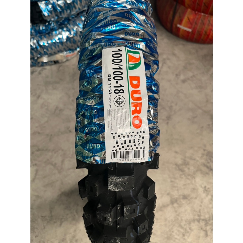 ยางวิบาก DURO รุ่น DM1153 ขนาด  100/100-18 ปี21 ยางใหม่ปีเก่า TT ราคาถูก เส้นละ 999 บาท