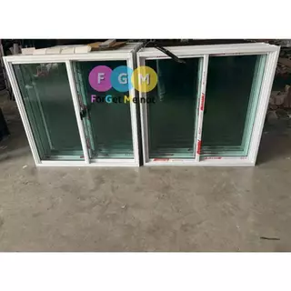 [สินค้ามี รับประกัน!!] หน้าต่างบานเลื่อนสำเร็จรูป MC 100x100ซม. หน้าต่างอลูมิเนียม เลื่อน จัดส่งไว!!
