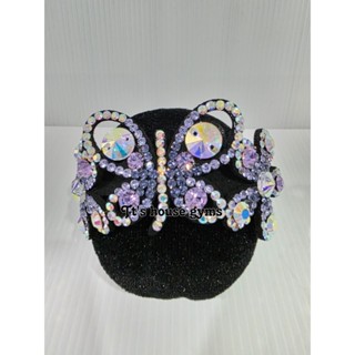 พร้อมส่งจากไทย‼️ ยางมงกุฎผีเสื้อ+ดอกไม้เพชร ยางเพชร  Hair2