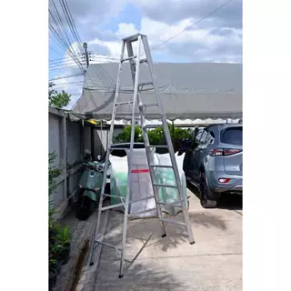 บันได12ขั้น บันไดสไลด์2ท่อน บันไดอลูมิเนียม ขึ้นลง1ทาง NEWCON หนา1.5มิล BARCO หนา1.8มิล