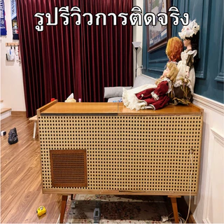 สติกเกอร์ตกแต่งบ้าน ลายไม้หวาย ขนาด0.45x9-10เมตร มีกาวในตัว กันน้ำ ติดง่าย สติกเกอร์ติดผนัง วอลเปเปอร์ติดเฟอร์นิเจอร์PVC