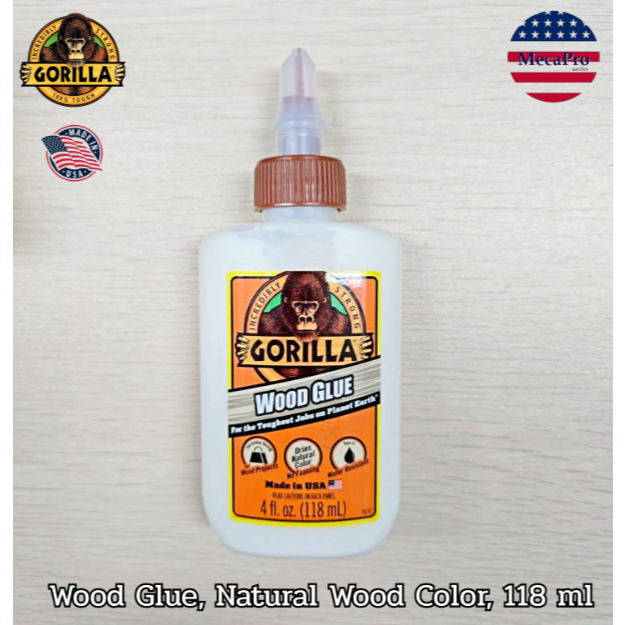 Gorilla® Wood Glue, Natural Wood Color, 118 ml กาวไม้ PVA สีไม้ธรรมชาติ