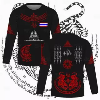 เสื้อกีฬาพิมพ์ลาย ยันต์ เนื้อผ้าไมโครเกรดพรีเมี่ยม