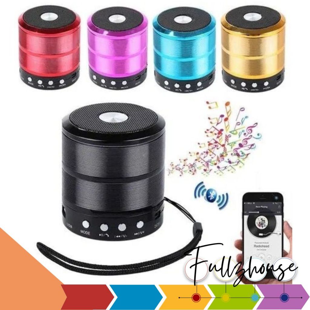 จัดส่งด่วน ลำโพง WSTER WS887 Bluetooth Mini Speaker รองรับ MP3 USB MicroSD card