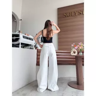 กางเกงยีนส์ ขากระบอกใหญ่ สีเฟด รุ่น Baggy Jeans