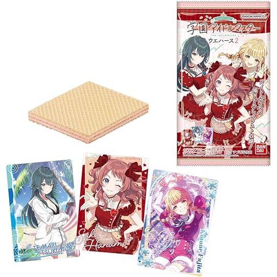 Gakuen Idolmaster Wafer Bandai Vol.2 การ์ดสุ่ม พร้อมส่ง
