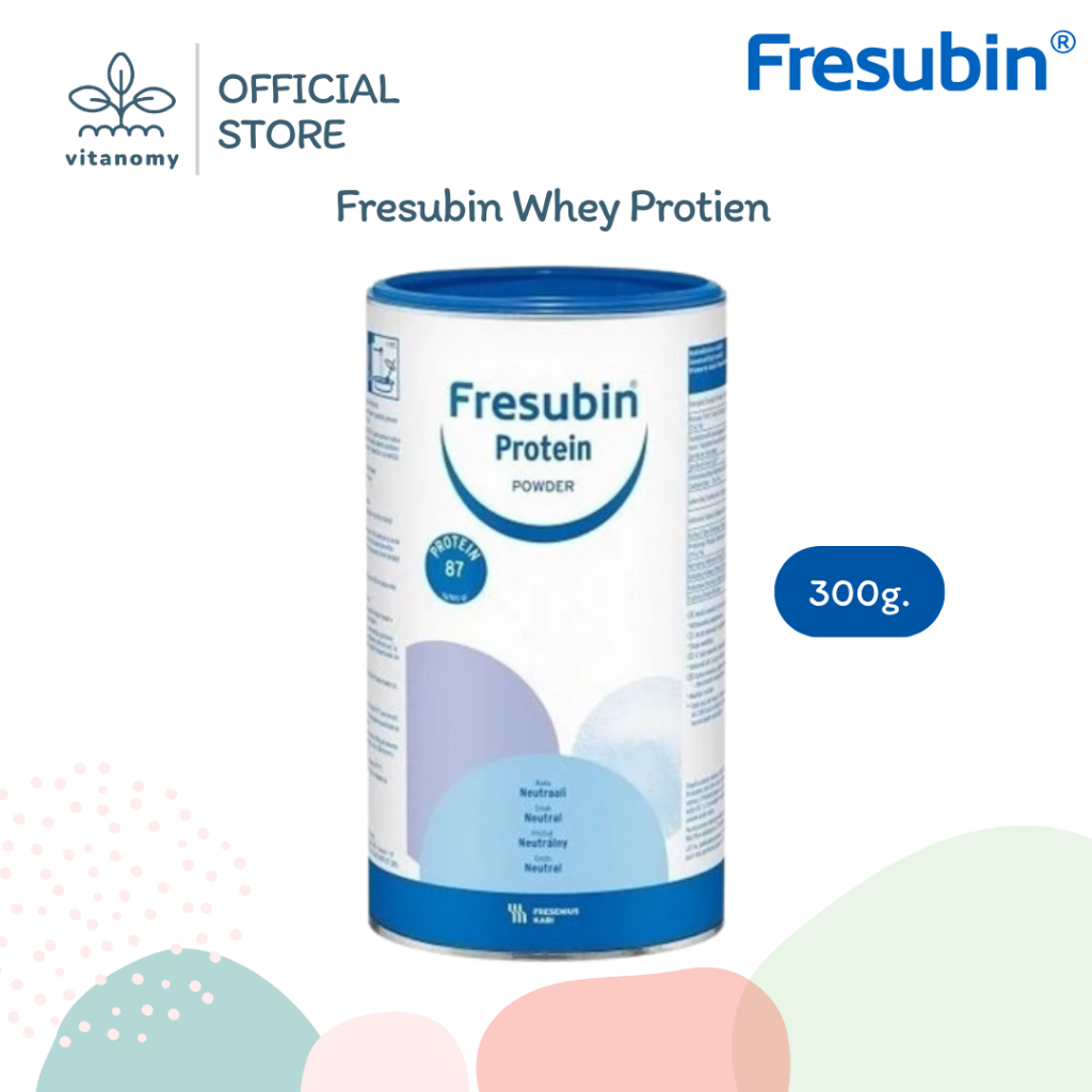 Fresubin Whey Isolate เฟรซูบิน เวย์โปรตีน ไอโซเลต | รส Neutral ขนาด 300 กรัม บรรจุกระป๋อง