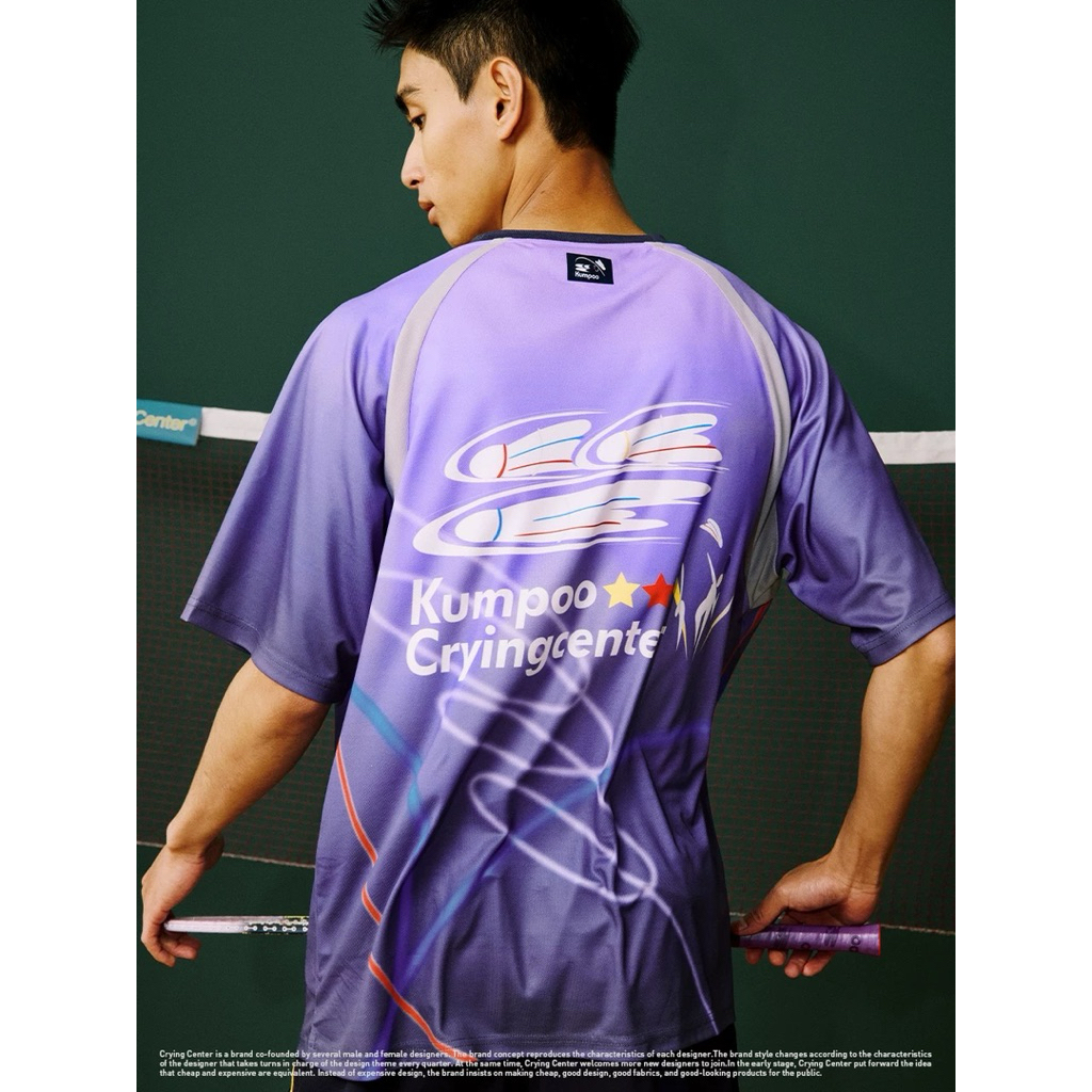 CryingCenter เสื้อออกกำลังกายกีฬาแบดมินตัน ใส่สบาย Badminton Smash T-Shirt 2025