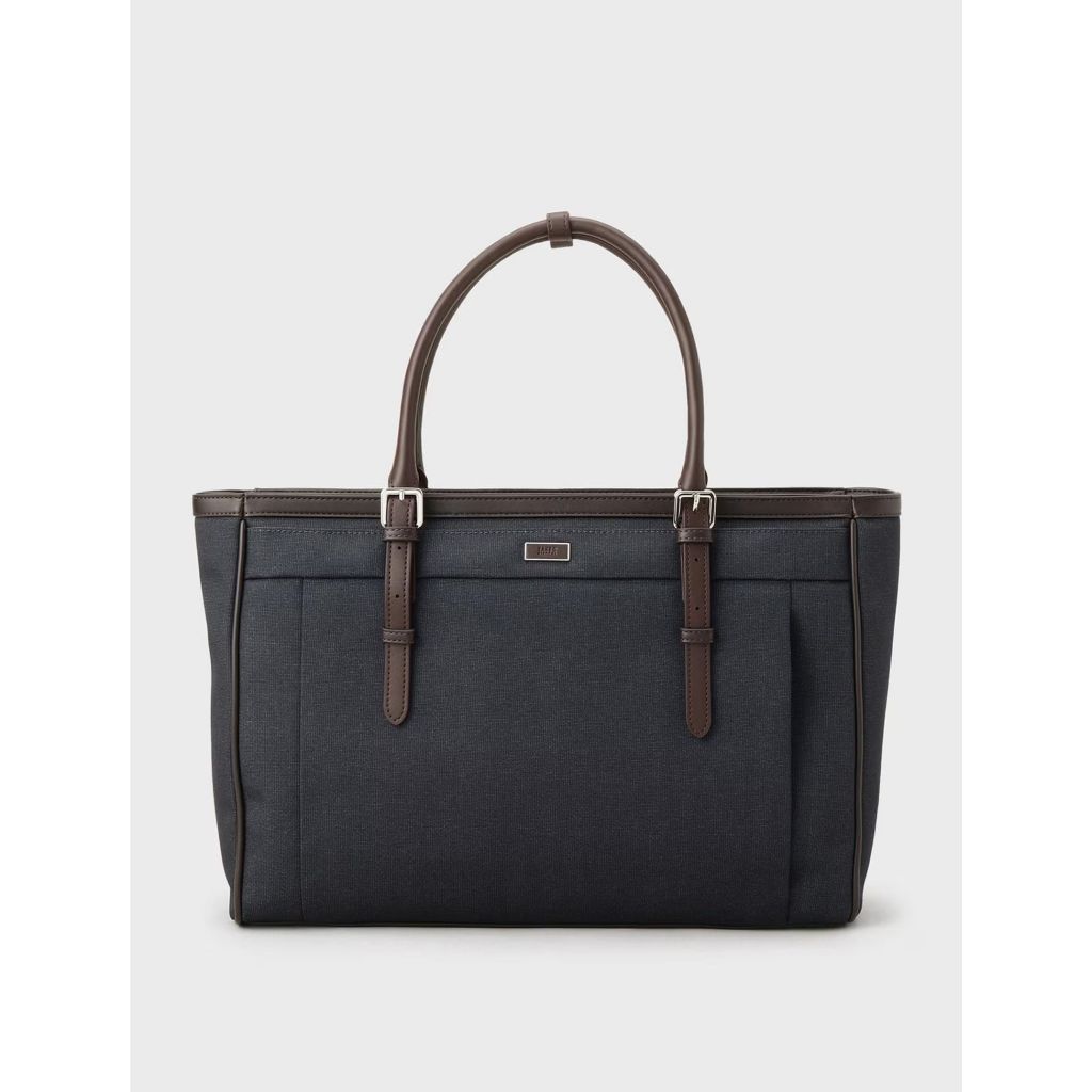 TAKEO KIKUCHI กระเป๋าโท้ท MELANGE PINHEAD BRIEF TOTE BAG