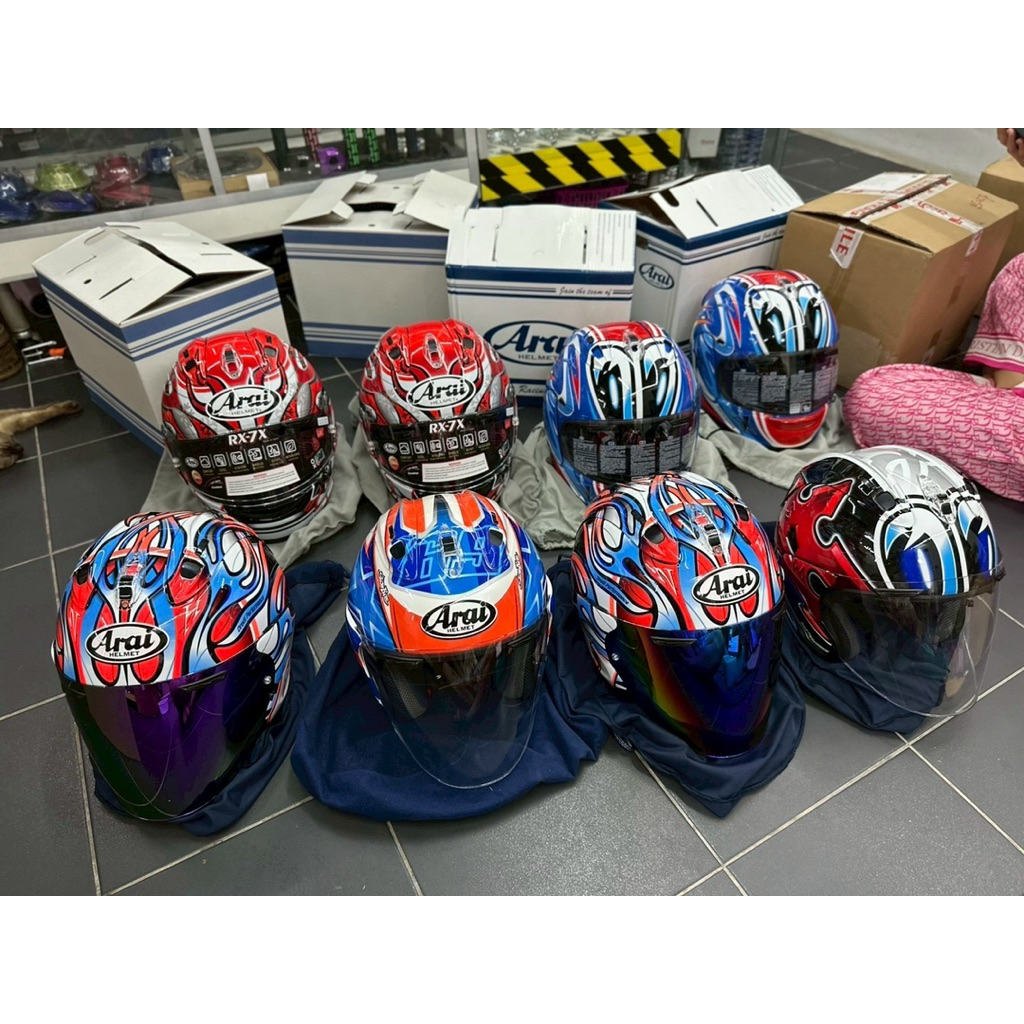 หมวกกันน๊อค Arai 1:1 เพ้นท์ลาย ครึ่งใบ