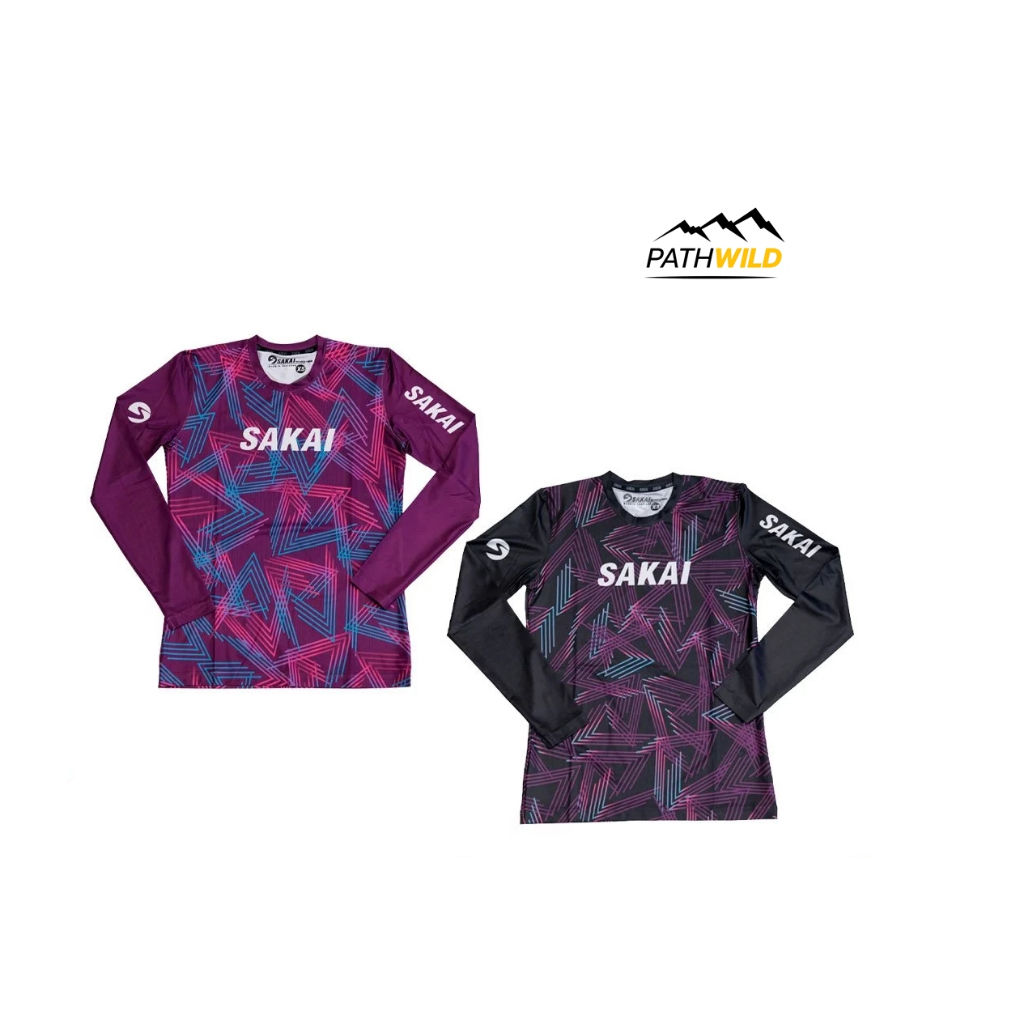 SAKAI UNISEX LONG SLEEVE SHIRT UTMB เสื้อกีฬา เสื้อวิ่งแขนยาว รุ่น UTMB เบาบาง แห้งเร็ว ไม่อมเหงื่อ 