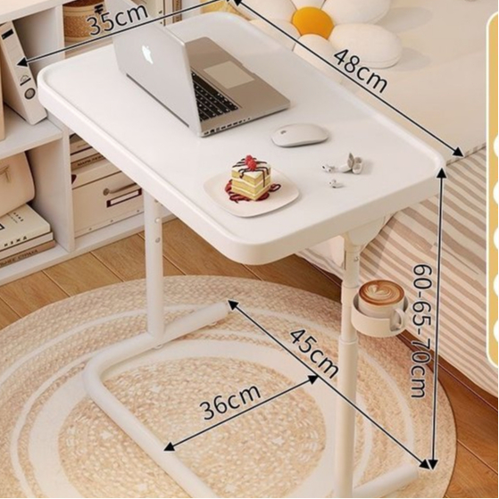 โต๊ะเรียน  สําหรับเด็กที่สามารถเคลื่อนย้ายได้ โต๊ะสําหรับนักเรียนที่บ้าน โต๊ะทํางานที่เรียบง่าย โต๊ะข้างเตียงที่สามาร - รูปที่ 7