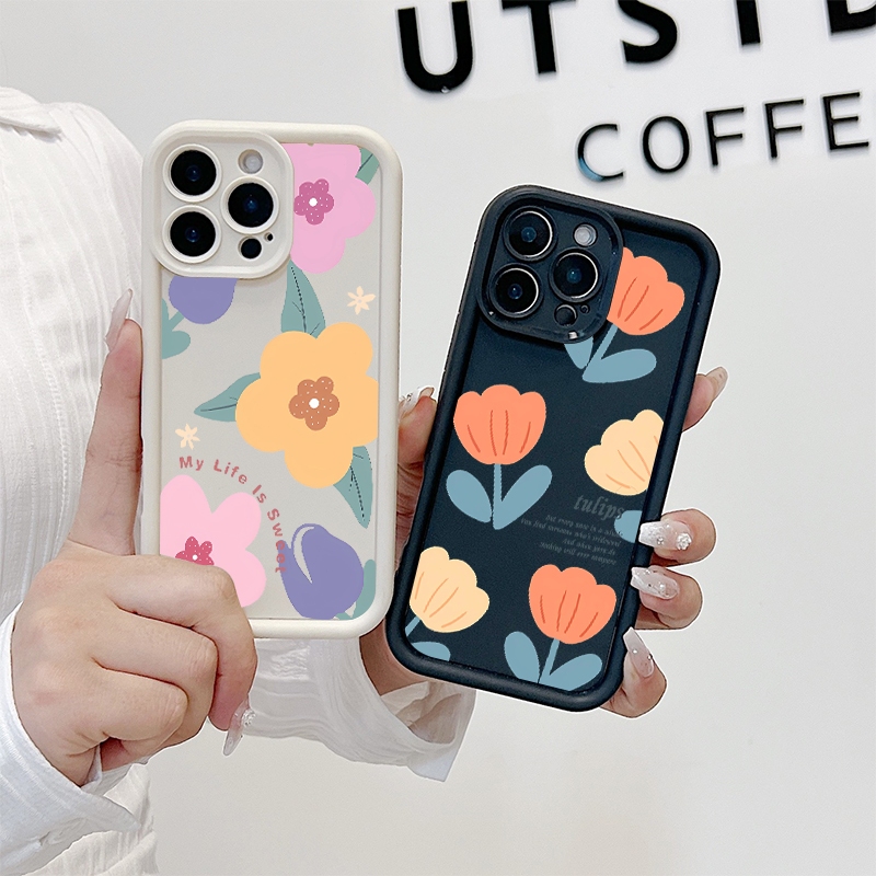 เคส  Realme C11 2021/C20 C21Y/C25Y C25/C12/C25s/Narzo20 C30/C30S C35 C55 C67 C75 C53/C51/C51S C3เคสเรียวมี flower
