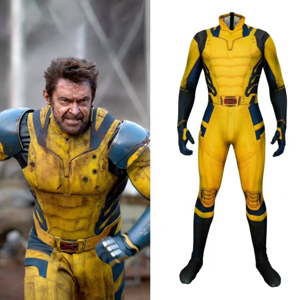ซุปเปอร์ฮีโร่ Wolverine Cosplay Bodysuit ชุดฮัลโลวีน Zentai ปาร์ตี้ James Howlett Roleplay Jumpsuits