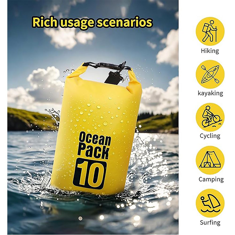 กระเป๋ากันน้ำ ถุงกันน้ำ เป้กันน้ำความจุ 2L 5L  20L  30L  กระเป๋าใส่ของใช้กลางแจ้งที่สะดวกสบาย