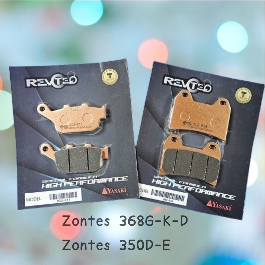 ผ้าเบรค หน้า-หลัง Zontes368g 368K 368D ซอนเทส 350D Zontes350e Zontes350K