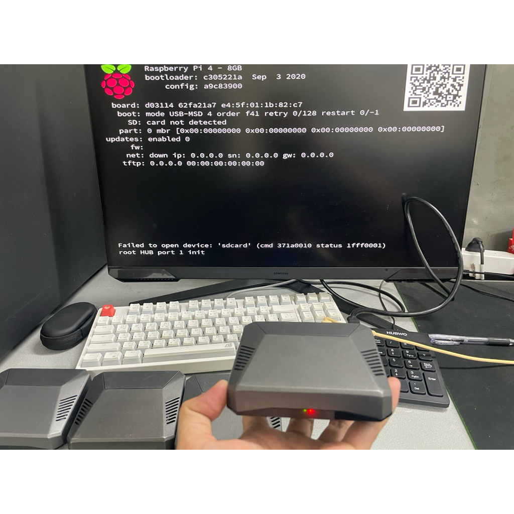 Raspberry Pi 4 8GB บอร์ดปี 2021 พร้อมเคส Argon One V2 (มือสอง) ตัวนี้สามารถซื้อบอร์ดขยาย M.2 มาใส่เพ