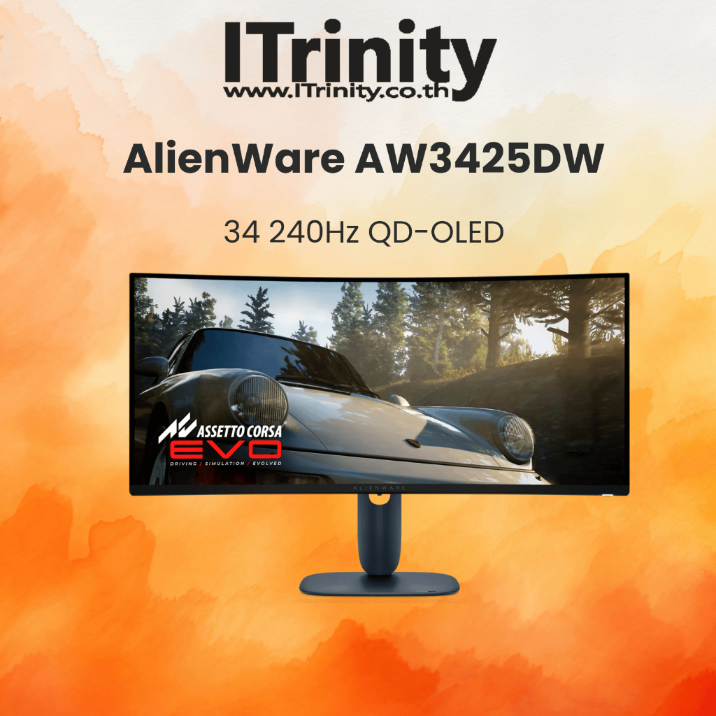 Dell Alienware AW3425DW 34 240Hz QD-OLED Gaming Monitor เดลล์ จอมอนิเตอร์ 34.2 นิ้ว รับปประกัน 3 ปี 