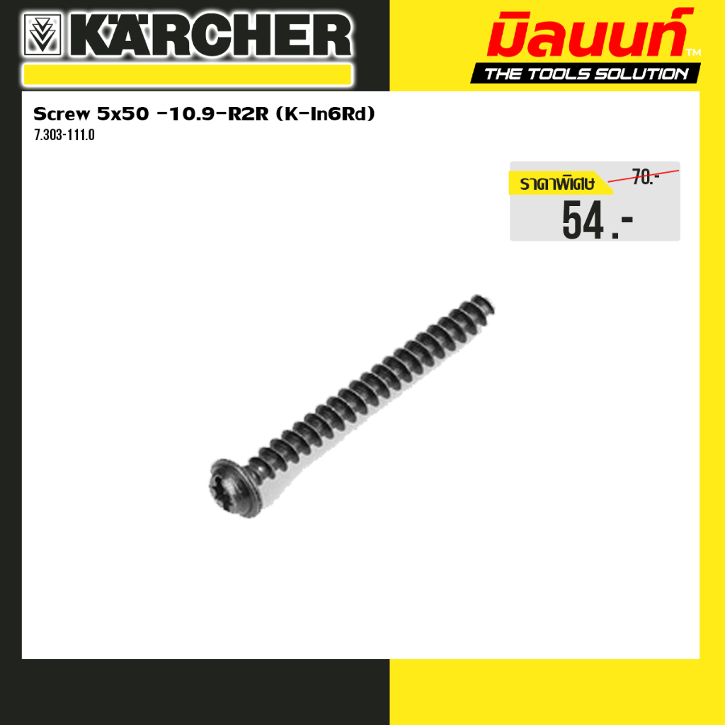Karcher - 7.303-111.0 Screw 5x50 -10.9-R2R (K-In6Rd)