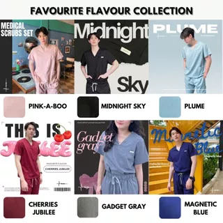 ชุดสครับขาตรง (ไม่ปักชื่อ) Scrubs STAT รุ่น Favourite Flavour Collection ชุดหมอ แพทย์ พยาบาล คลินิก