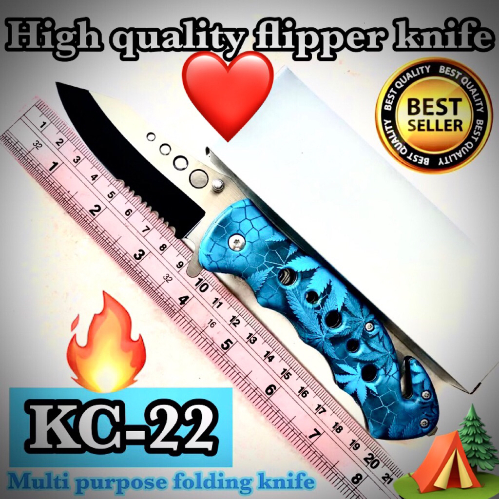 High quality flipper knife KC-22 for collection and camping 🏕️