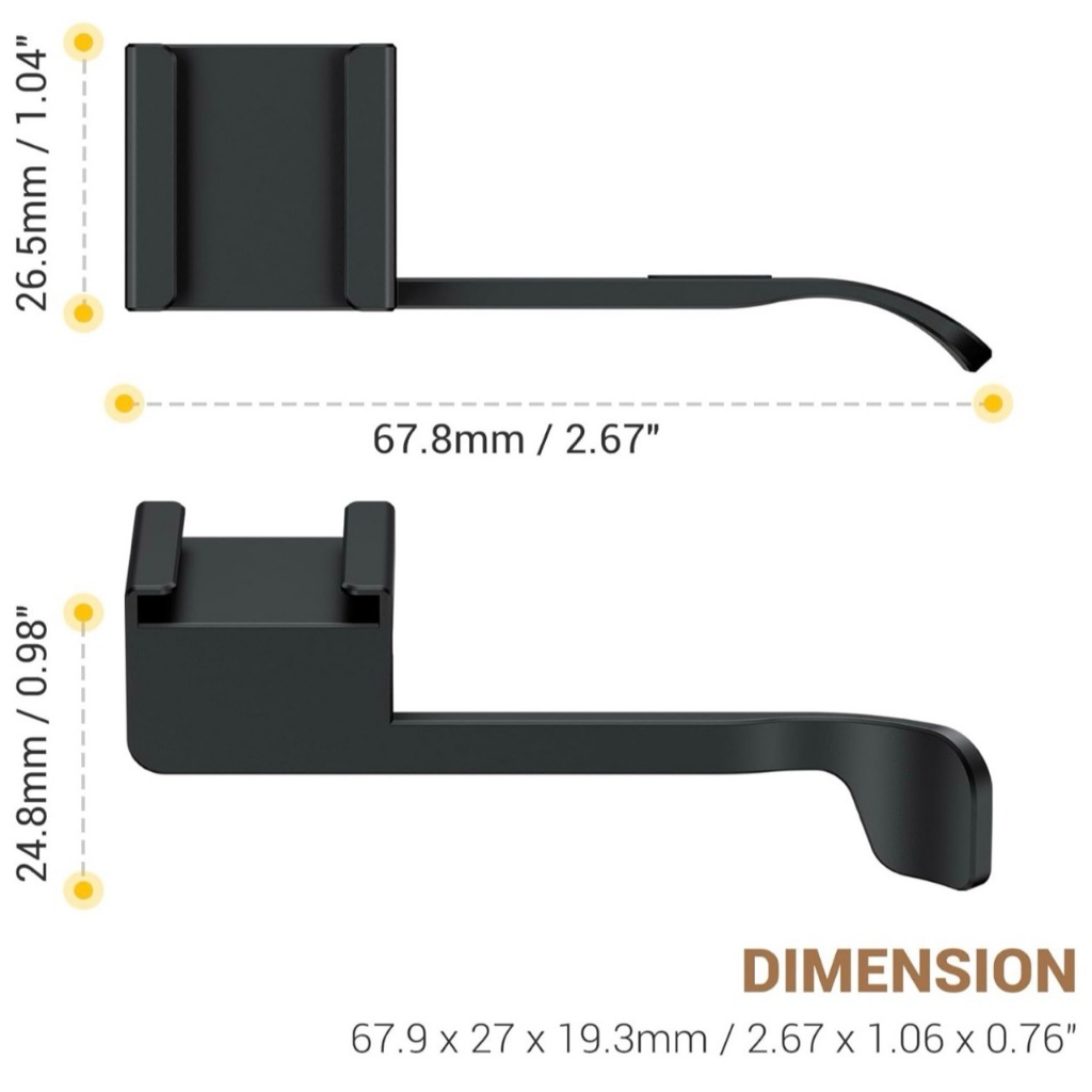 JJC Thumb Grip ที่วางนิ้วโป้งสำหรับ Fujifilm X-Half เพิ่มความมั่นคงในการจับกล้อง (fuji Xhalf) ราคา ถูกที่สุด ดีลบีเคเค แกลเลอรีภาพที่ 9