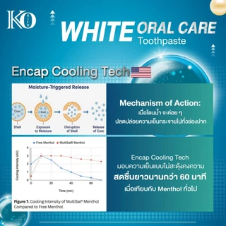 [ ตะกร้า บริษัท ] ยาสีฟัน ไวท์ โอรัล แคร์ White Oral Care Toothpaste Ko rich