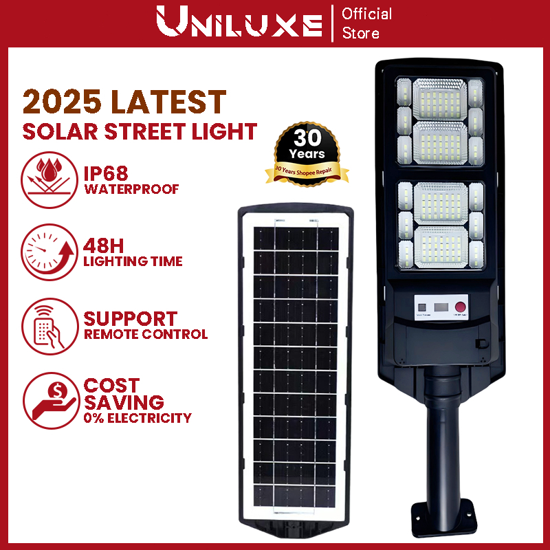 TROPIC ไฟพลังงานแสงอาทิตย์ ไฟถนนโซลาร์ LED ประหยัดพลังงาน 40000W ไฟกลางแจ้ง กันน้ำ เซ็นเซอร์ตรวจจับอ