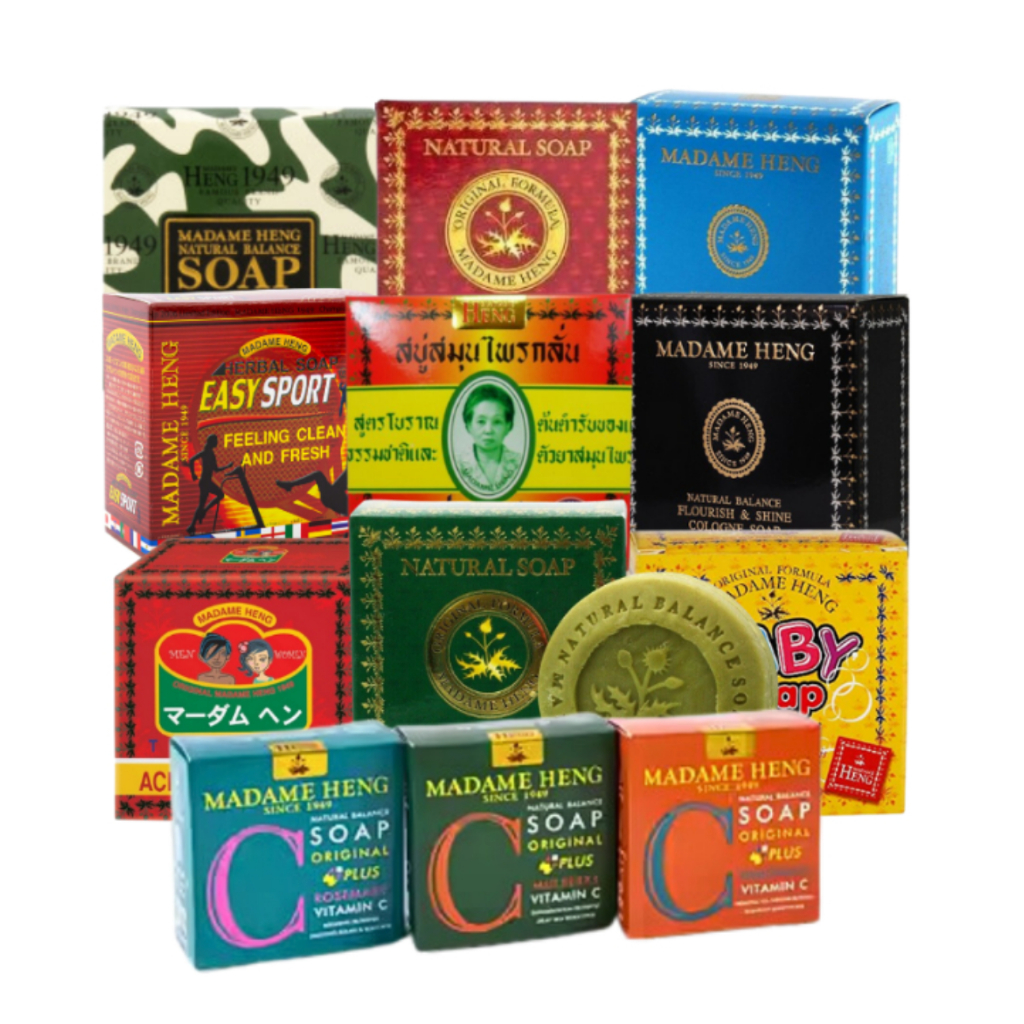 Madame Heng สบู่มาดามเฮง ของแท้ สบู่สมุนไพรกลั่น ลดจุดด่างดำ สบู่ เมอรี เบลล์ 160 กรัม